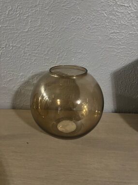 Room Essentials Amber Globe Glass Vase